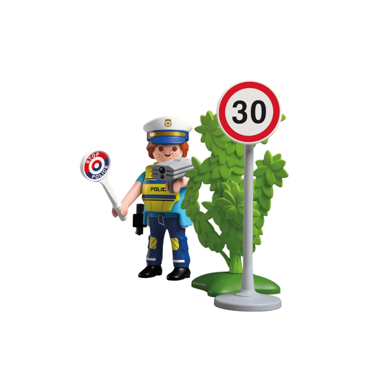 Playmobil 72029 Politieagent Met Snelheidsradar