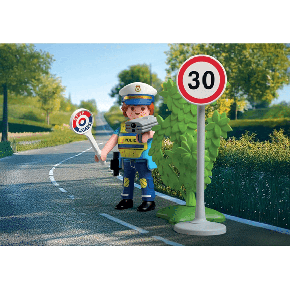 Playmobil 72029 Politieagent Met Snelheidsradar