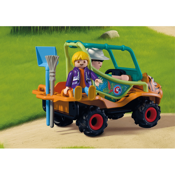 Playmobil 72072 Dierentuin Dierenverzorger Met Voertuig