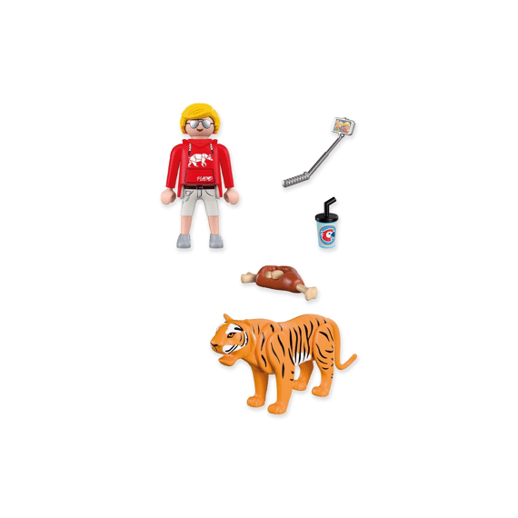 Playmobil 72089 Dierentuin Tijger En Bezoeker