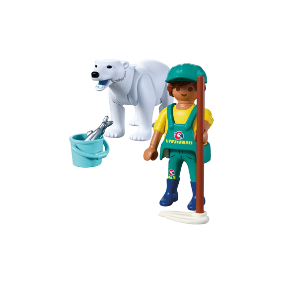 Playmobil 72090 Dierentuin Ijsbeer En Dierenverzorger