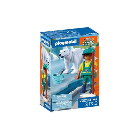 Playmobil 72090 Dierentuin Ijsbeer En Dierenverzorger