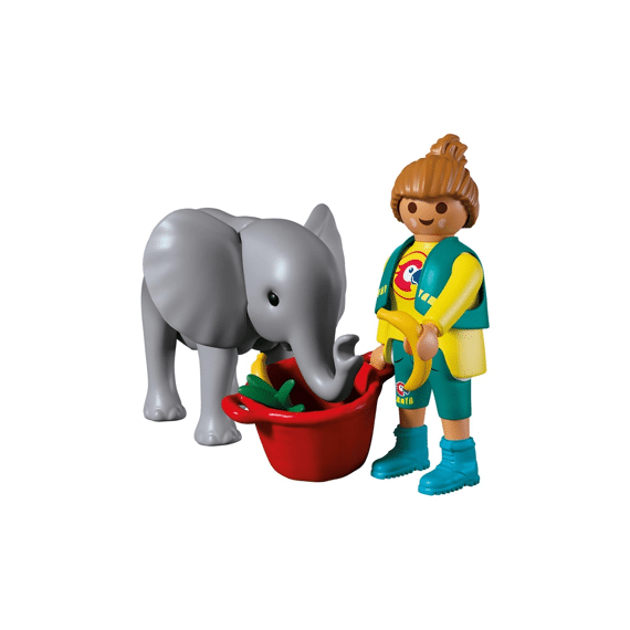 Playmobil 72092 Dierentuin Babyolifant En Dierenverzorger
