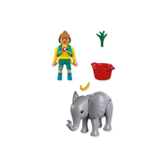 Playmobil 72092 Dierentuin Babyolifant En Dierenverzorger