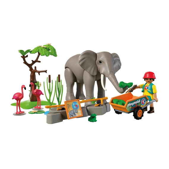 Playmobil 72068 Olifant Met Dierenverzorger