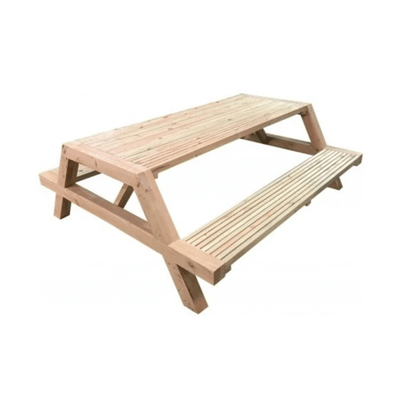 Solid Picknicktafel Modern 2000x1656x750mm