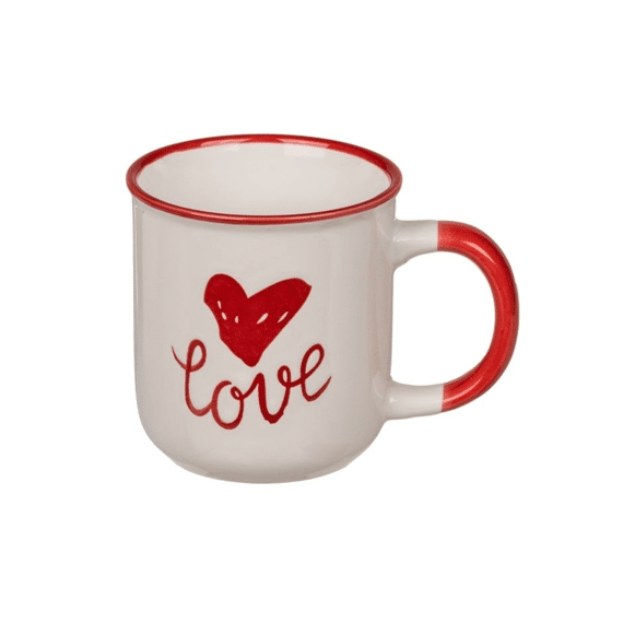 Mok Rood Hart & I Love You 7.5x8cm Assortiment 2