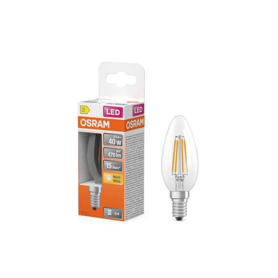 Osram Led Star Classic B 40 Filament 3.4w/827 E14