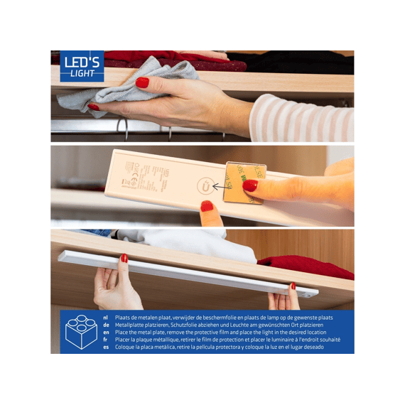 Led's Light Cabinet Licht 3w 200lm 605mm Cct Ip20 Sensor Dimbaar