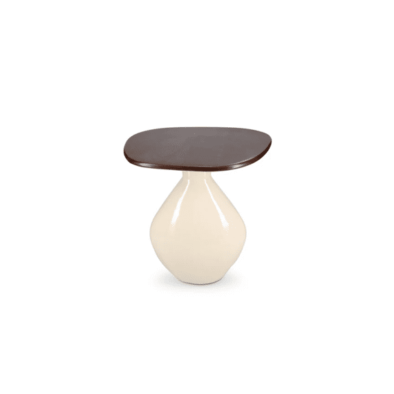 Salt&pepper Mio Bijzettafel 41x36x40cm Ivoor Houten Blad