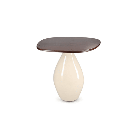 Salt&pepper Mio Bijzettafel 50x45x50cm Ivoor Houten Blad