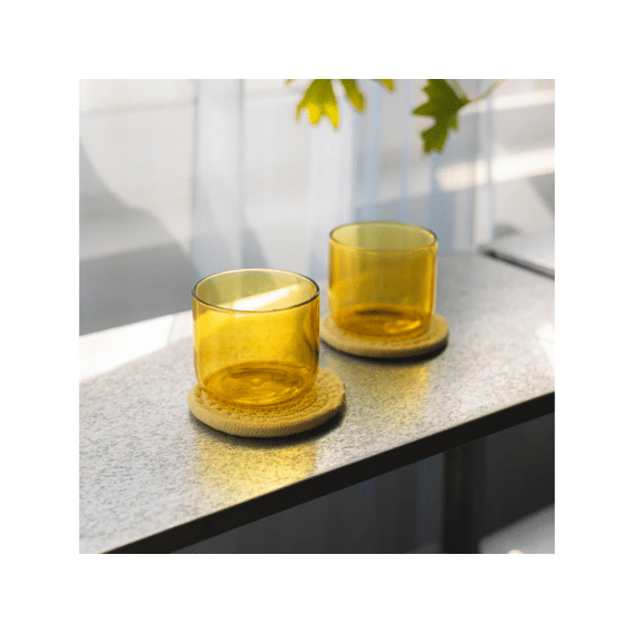 Ona Fizz Glas 29cl 4stuks Geel