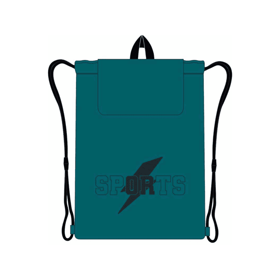 Sport Gym/zwemtas Met Flap 39x32cm Groen