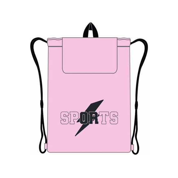 Sport Gym/zwemtas Met Flap 39x32cm Roze