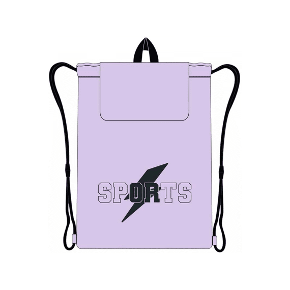 Sport Gym/zwemtas Met Flap 39x32cm Paars