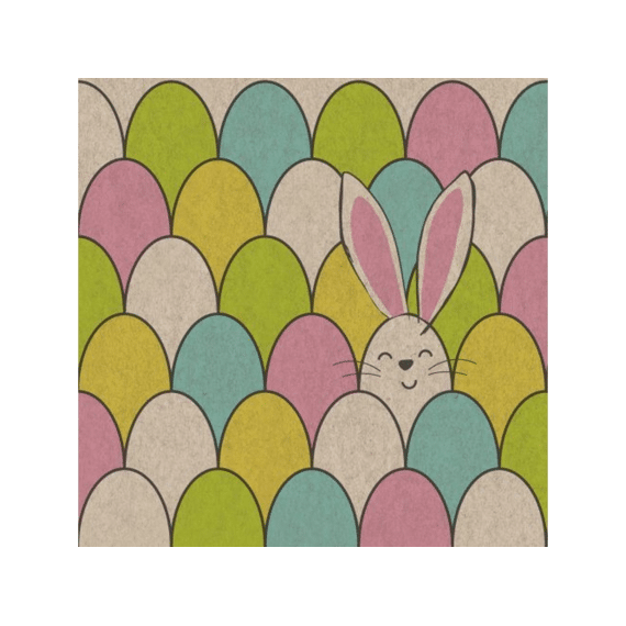 Duni Servetten 33x33cm 20 Stuks Eggy Bunny