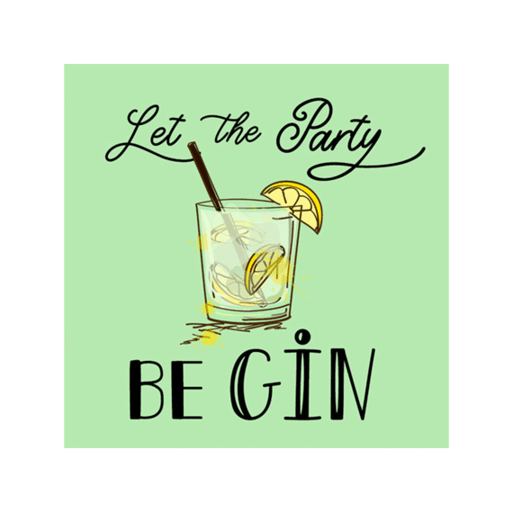 Duni Servetten 33x33cm 20 Stuks Party Gin