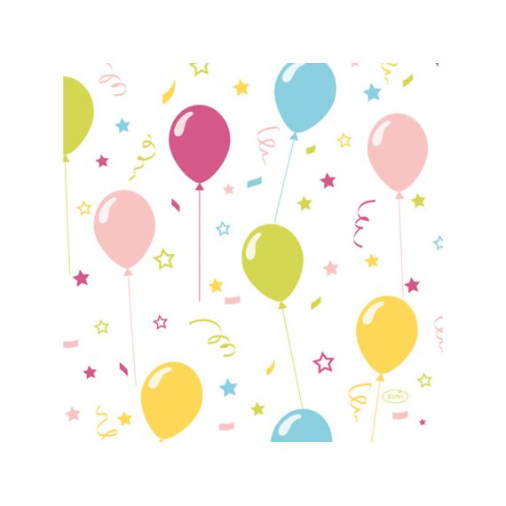 Duni Servetten 33x33cm 20 Stuks Balloon Fun