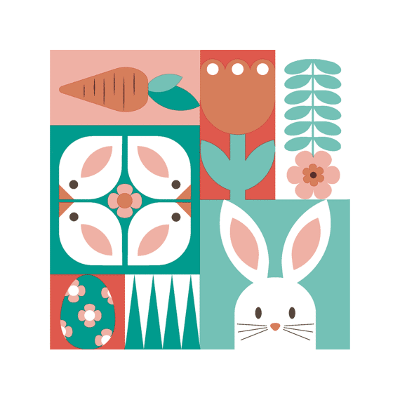 Duni Servetten 33x33cm 20 Stuks Easter Square