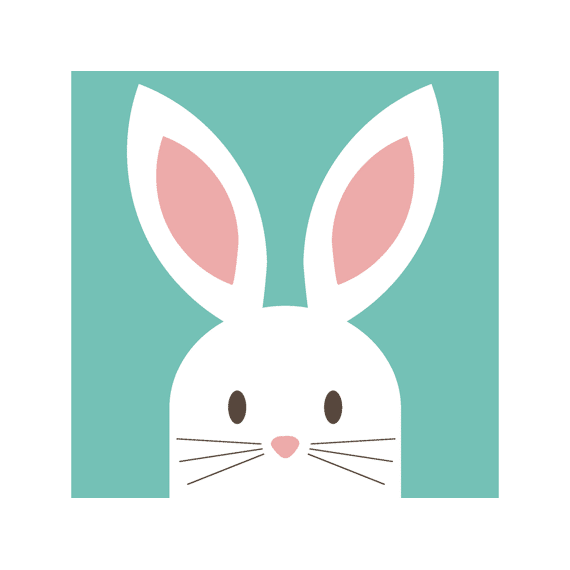 Duni Servetten 33x33cm 20 Stuks Cute Bunny