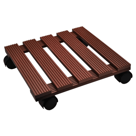 Practo Garden Plantenroller Wpc 30x30cm 60kg Bruin Smal