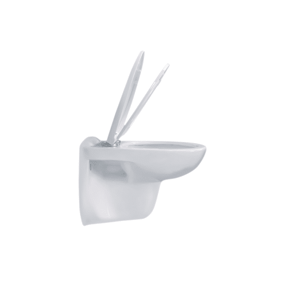 Aloni Pro Hangtoilet - Randloos - Met Zitting - 35,5x41x54.5cm - Glanzend Wit