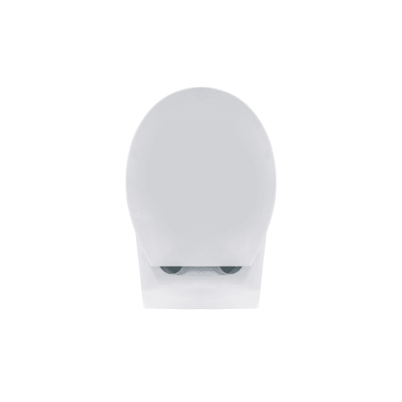 Aloni Pro Hangtoilet - Randloos - Met Zitting - 35,5x41x54.5cm - Glanzend Wit