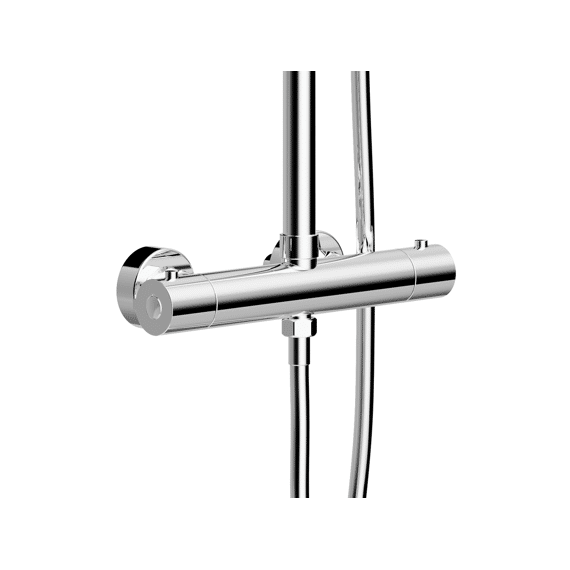 Aloni Optima Ronde Regendoucheset - Theromsatisch - Opbouw - Chroom