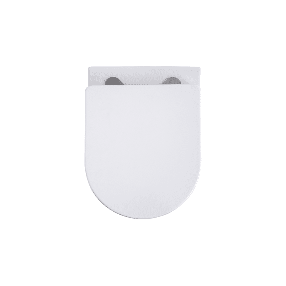 Aloni Pro Hangtoilet - Tornado Flush - Met Zitting - 36x32x49cm - Glanzend Wit