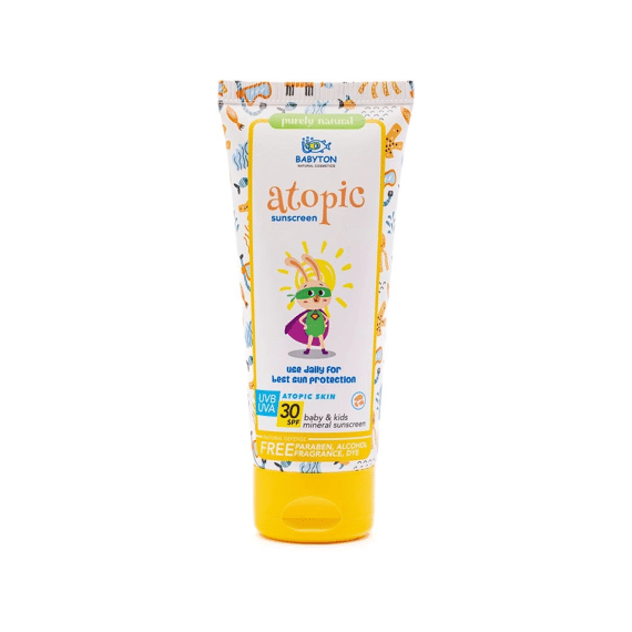 Babyton Minerale Zonnecrème Atopic Tube Spf30 100ml