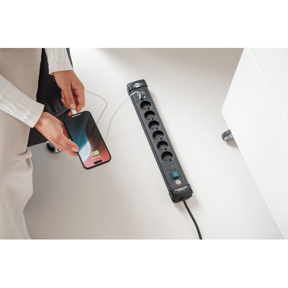 Premium-line Stekkerblok Met Usb A En Usb C 6-voudig 3m