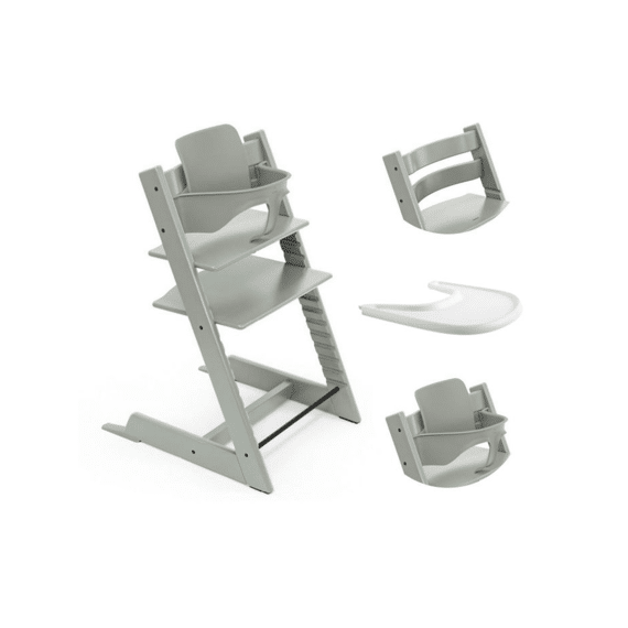 Stokke Tripp Trapp Bundel Eestoel - Babyset 2 - Tablet Glacier Green