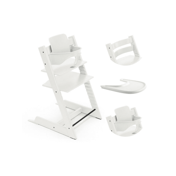 Stokke Tripp Trapp Bundel Eestoel - Babyset 2 - Tablet Vanilla White
