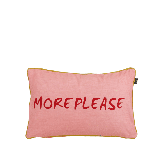 Kussen Roze More Please - L55xb35xh10cm