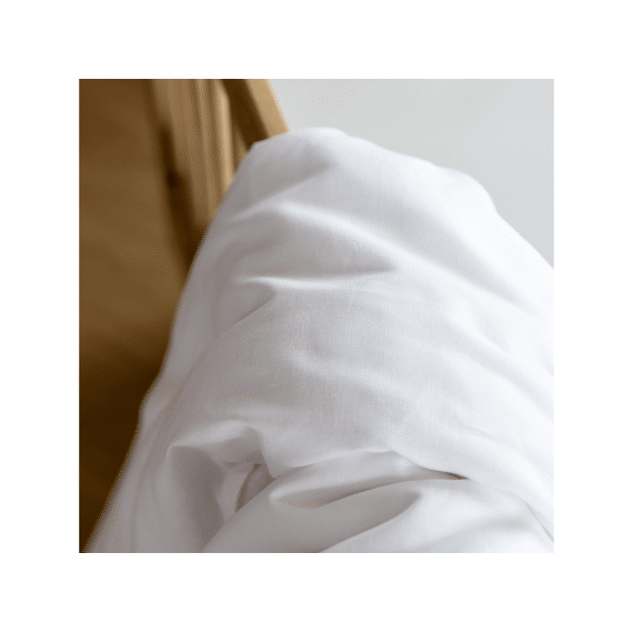 Living Nature Dekbedovertrek 100x135 Linnen Wit