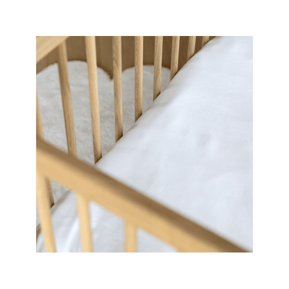 Living Nature Dekbedovertrek 100x135 Linnen Wit