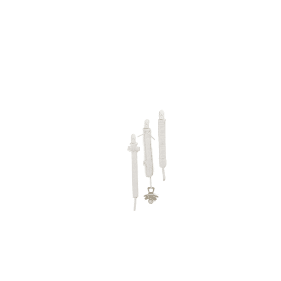 Living Nature Fopspeenketting Witte Strik