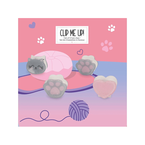 Legami Mini Haarclips Clip Me Up! Kitty 4stuks