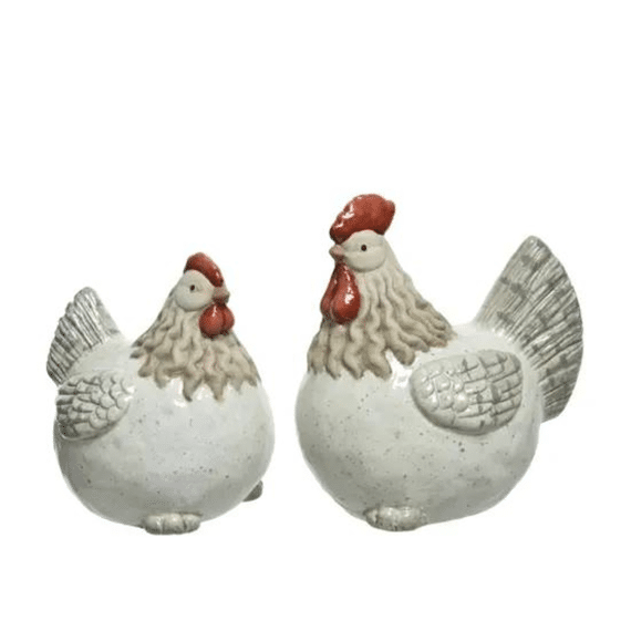 Kip Terracotta L.12cm X W.19cm X H.20cm Off-white 2 Assortiment