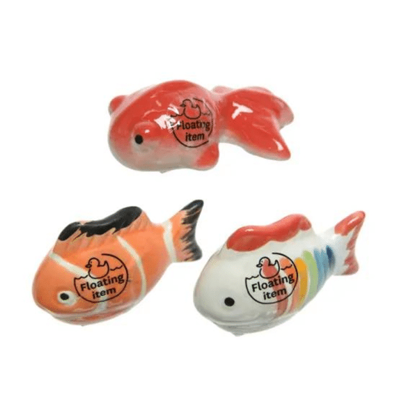 Vis Porselein L.7cm X W.5cm X H.3cm 3 Assortiment