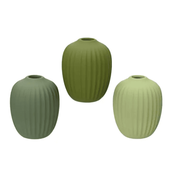 Vaas Keramiek D.8cm X H.10.2cm 3 Assortiment