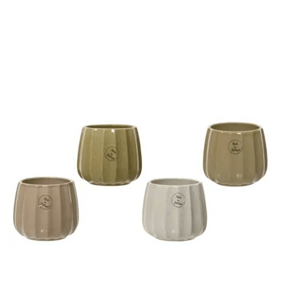 Planter Keramiek D.11cm X H.12cm 4 Assortiment