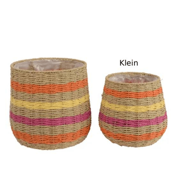 Planter Papiertouw Paars/kleur Klein