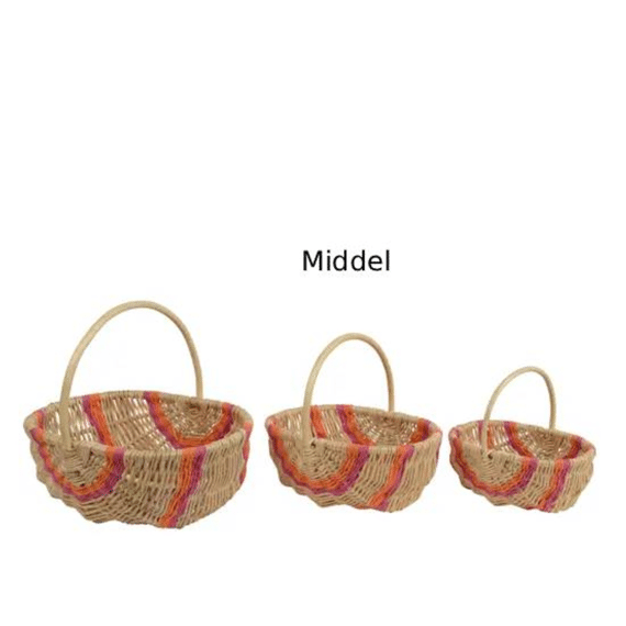 Mand Wilg Naturel/kleur Middel