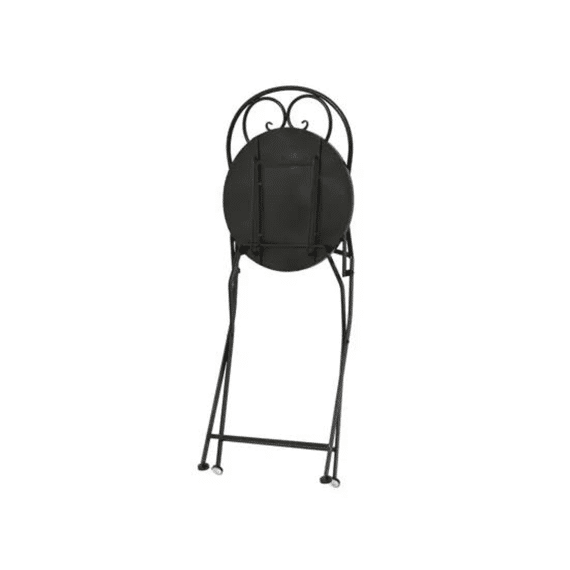 Stoel Athens Staal Outdoor L.39cm X W.50cm X H.93cm Zwart/kleur