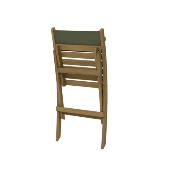 Stoel Livorno Acacia Outdoor Fsc 100% L.43cm X W.47cm X H.82cm Groen Set/2
