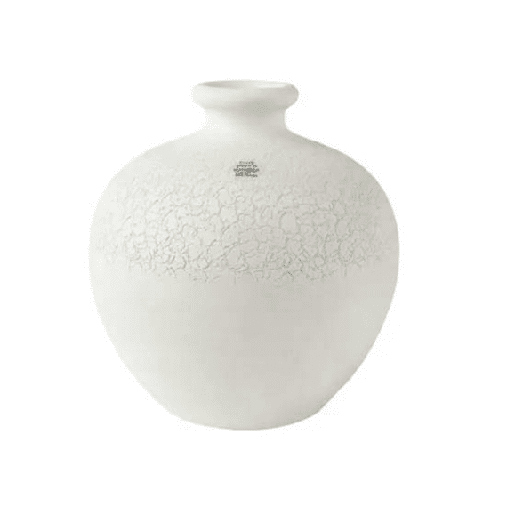 Vaas Terracotta Klei D.28cm X H.29cm Wit