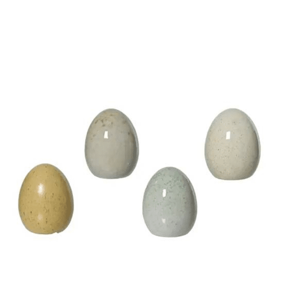 Ei Porselein D.8.5cm X H.10cm 4 Assortiment