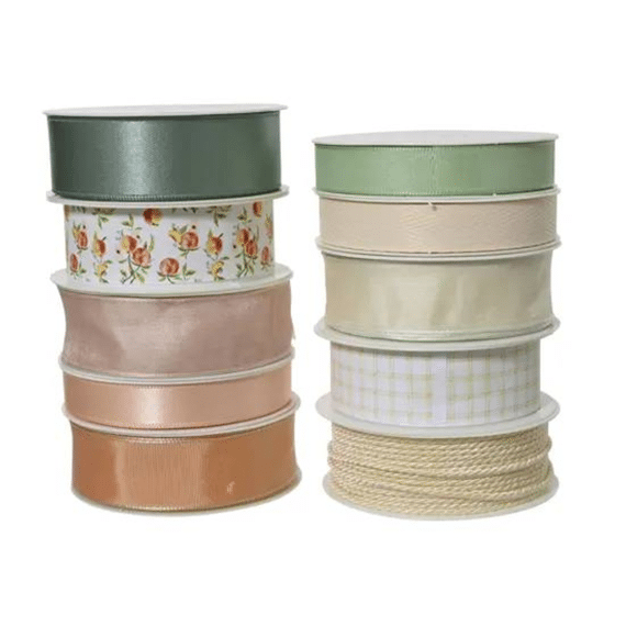 Lint Polyester L.400cm X W.1.5cm X H.0.2cm 10 Assortiment