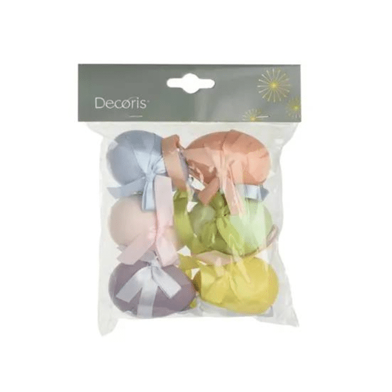 Ei Plastic D.4cm X H.6cm 6 Assortiment